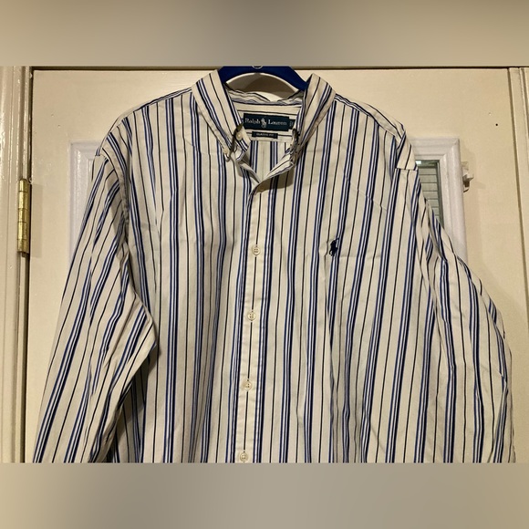 Men’s Ralph Lauren (blue label) Polo classic fit striped button down shirt - Picture 2 of 3